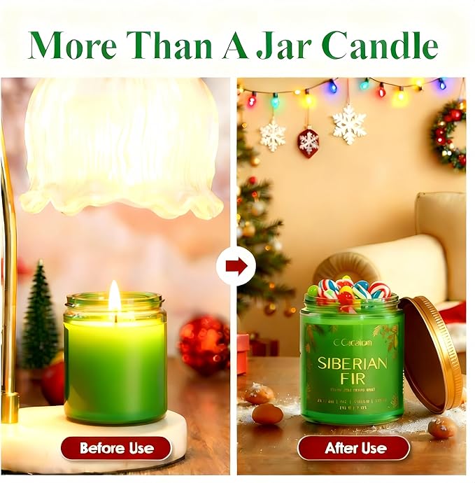 4Pack/28oz Christmas Soy Candle Gift Set, Non-Toxic Holiday Candles, Aromatherapy Scented Candles for Holiday Gifts, Vinilla/Lavender/Baslam/Cookies Jar Candle, Winter Candle Set for Women Men