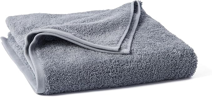 Coyuchi Cloud Loom Organic Towels, Bath Towel - Steel Blue (27" x 54")