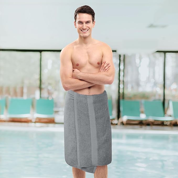 Utopia Towels 6 Pack Medium Bath Towel Set, 24 by 48 Inches, 500 GSM 100% Ring Spun Cotton, Lightweight and Highly Absorbent Quick Drying Premium Towels for Hotel, Spa and Bathroom, Cool Grey