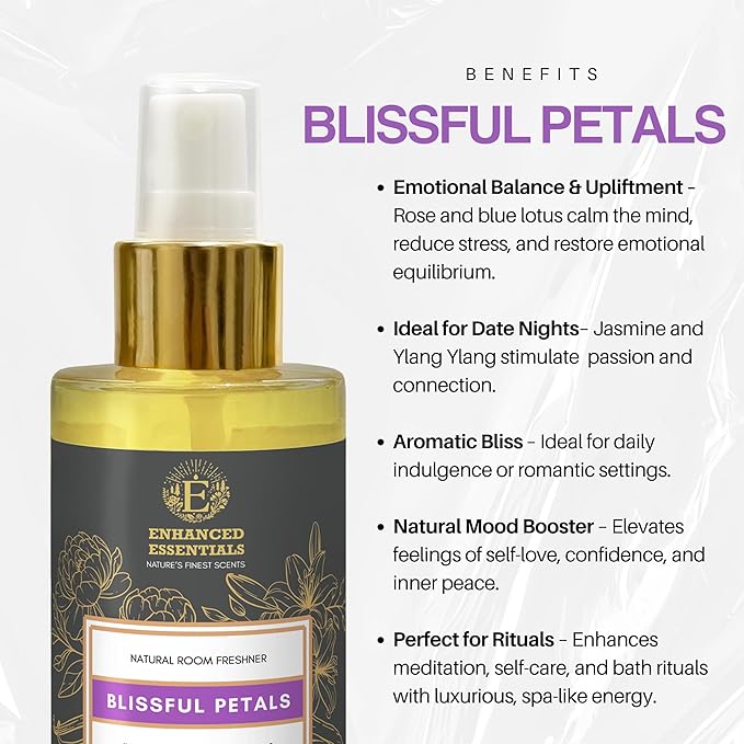 Natural Floral Aroma Room Spray with Pure Floral Essential Oils|Transformative & Ethereal Scent for Living Spaces|No Synthetic Fragrance|Long-Lasting,Mood-Lifting Air Freshener|3.4 fl oz (100ml)