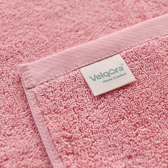 Cotton Bath Towel – Large 30x60 Inches, Soft, Thick & Absorbent Towel for Bathroom, Spa, or Home Use (Pink, 2 Pack – 30"x60")
