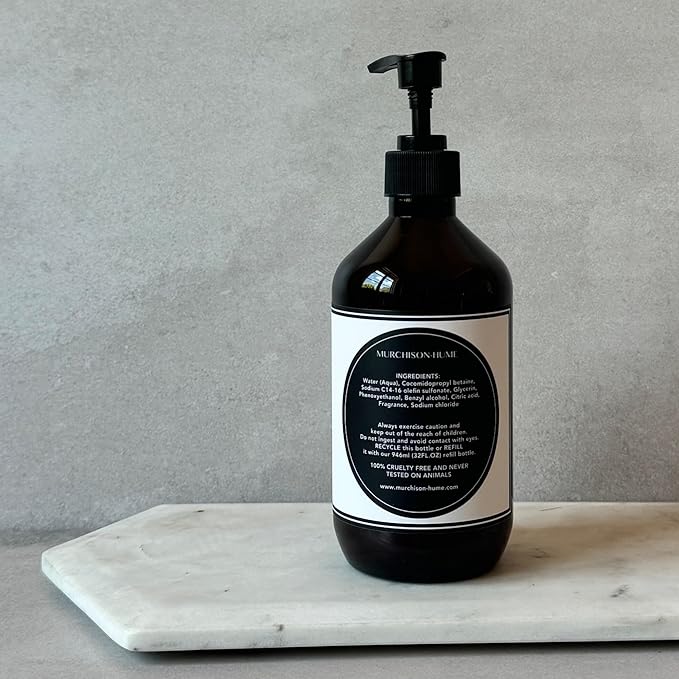 Murchison-Hume Luxury Vegan Hand Soap with Pump Dispenser, Moisturizing Hand Wash, SLS, Paraben & Cruelty-Free, 17oz (Original Fig)
