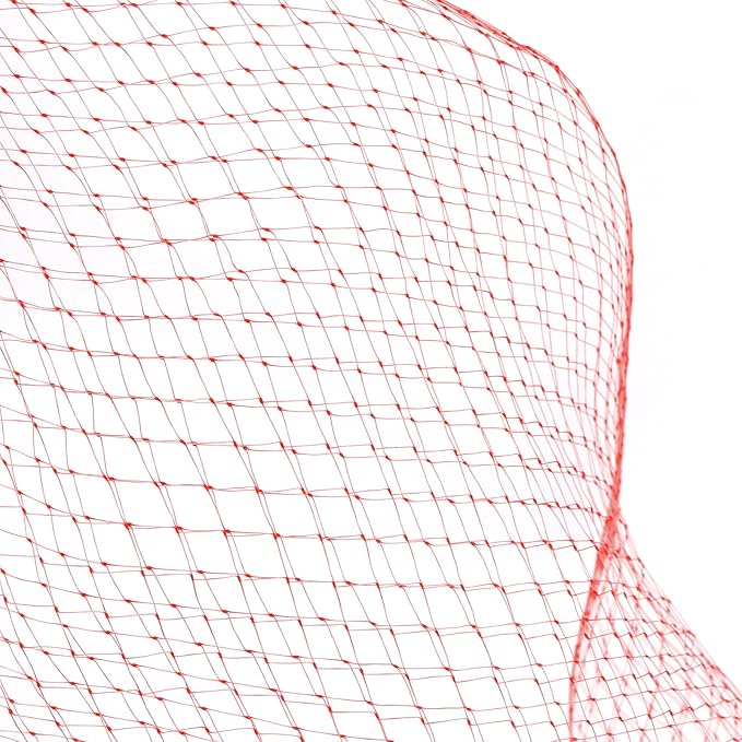 400 Pcs 22 Inch Nylon Mesh Bags, Red Plastic Produce Net with Buckles, Red Mesh Produce Bags Fruit Net Seafood Boil Bag for Onion Potato Storage