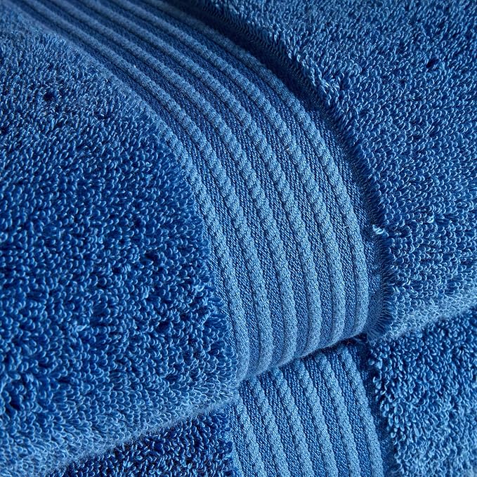 Christy Supreme Hygro 4 Piece Towel Set | Deep sea | 100% Luxury Supima Cotton | Ultra Soft | Super Absorbent | 650GSM | 2 Bath Towels 2 Hand Towels