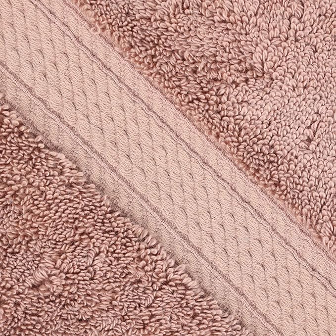 BLUENILEMILLS Madison Egyptian Cotton Bath Towels, Towel Set for Bathroom, Shower, Hotel, Plush, 900 GSM, Highly Absorbent and Ultra-Soft Towels, Bath Essentials, Towels, Set of 2, Muted Mauve