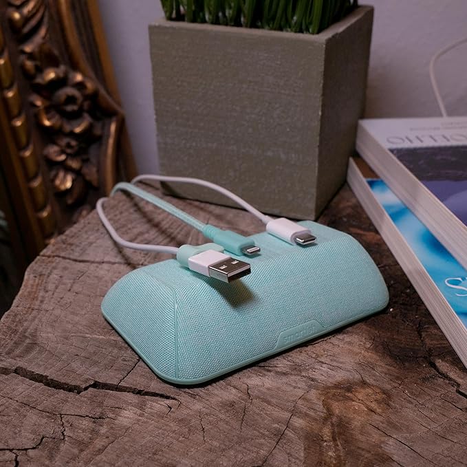 Smartish® Magnetic Cord Holder - Bigger Cable Wrangler Stocking Stuffer Organizer with Magnet Clips for Charger Management on Desktop, Nightstand - Holds 6+ Cables - I'm Blushing