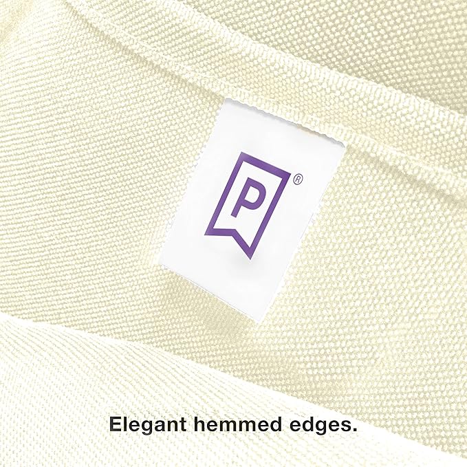 Gee Di Moda Rectangle Tablecloth - 60 x 126 Inch Ivory Table Cloth for 8 Foot Rectangle Table - Heavy Duty Washable Fabric - for 8 Ft Buffet Table, Holiday Party, Dinner, Wedding & Baby Shower