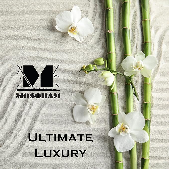 Mosobam Luxury Turkish Set of 2 Bath Towels 30X58 Navy Blue 700 GSM Bamboo Viscose & Aegean Turkish Combed Cotton