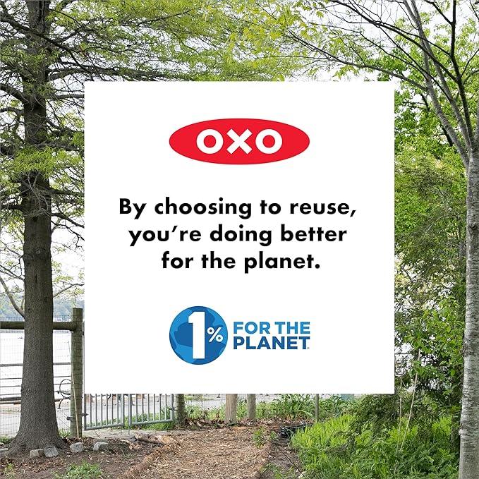 OXO Good Grips Silicone Reusable Bags – 4 Piece Starter Set - Oat/Lagoon