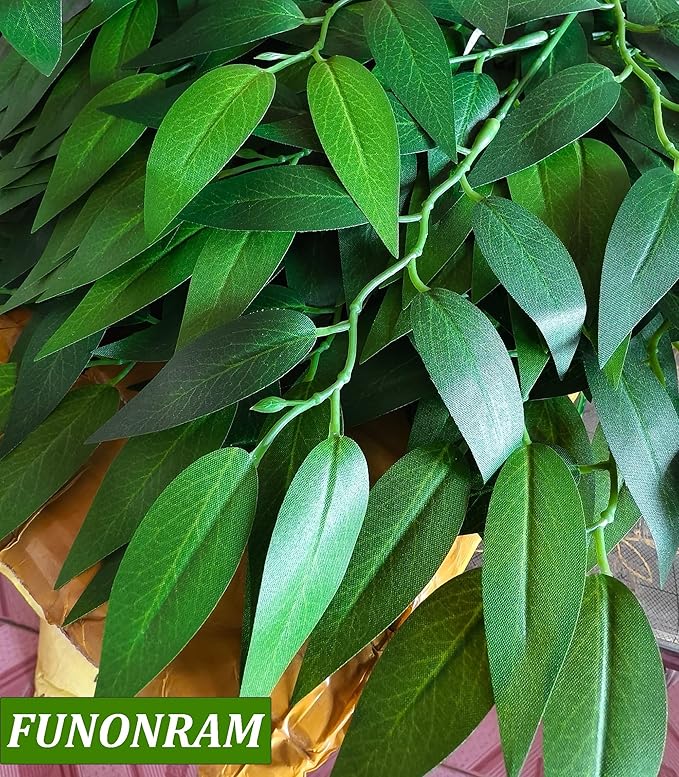 24Pcs Italian Ruscus Greenery Stems Artificial Silk Greenery Plants Spray for DIY Wedding Arch Bouquet Filler Table Centerpieces Home Decor