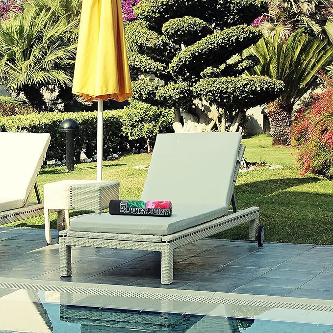 Juicy Couture 100% Cotton Extra Large Beach Towels Oversized Clearance, Pool Towels, Bath Towels - Lightweight & Quick Dry - 36" x 68" (1 Pack) - Pink Flamingo Stripe Pattern Adults Towel