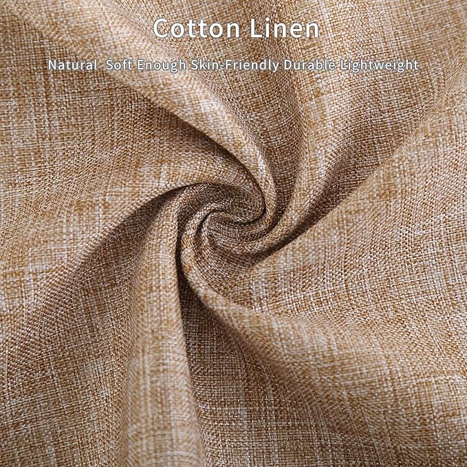 Tosewever Decorative Linen Table Runner Farmhouse Style Tabletop Collection 14 x 108 Inches Table Runners for Everyday Dining Wedding Party Holiday Home Decor (14" x 108", Light Coffee/Straight)