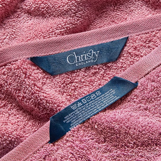 Christy Supreme Hygro 6 Piece Towel Set | Blush Pink | 100% Luxury Supima Cotton | Ultra Soft | Super Absorbent | 650GSM | 2 Bath Towels 2 Hand Towels 2 Face Cloths