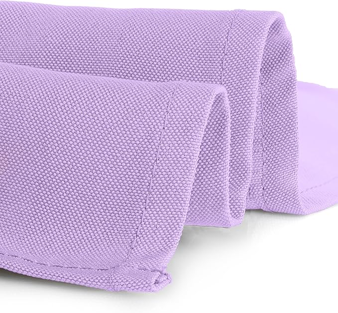 Gee Di Moda Rectangle Tablecloth - 90 x 132 Inch Lavender Table Cloth for 6 Foot Table with Floor-Length Drop - Heavy Duty Washable Fabric - 6 Ft Buffet Table, Holiday Party, Wedding & Baby Shower