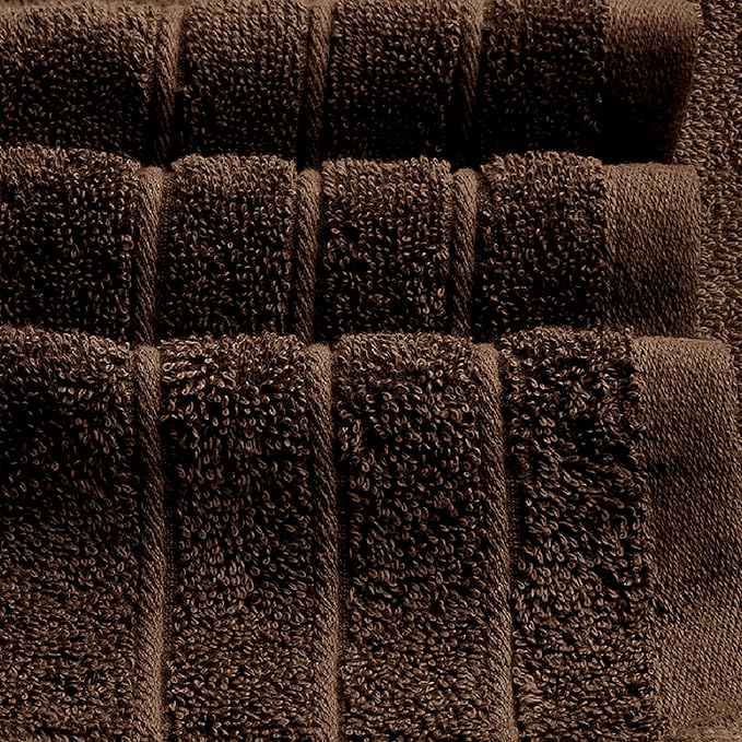 Tens Towels Pack of 4 Extra Large Bath Towels 30 x 60 Inches, 100% Cotton, Larger & Lighter Weight, Quicker to Dry, Super Soft and Absorbent, Perfect for Bathroom, Brown