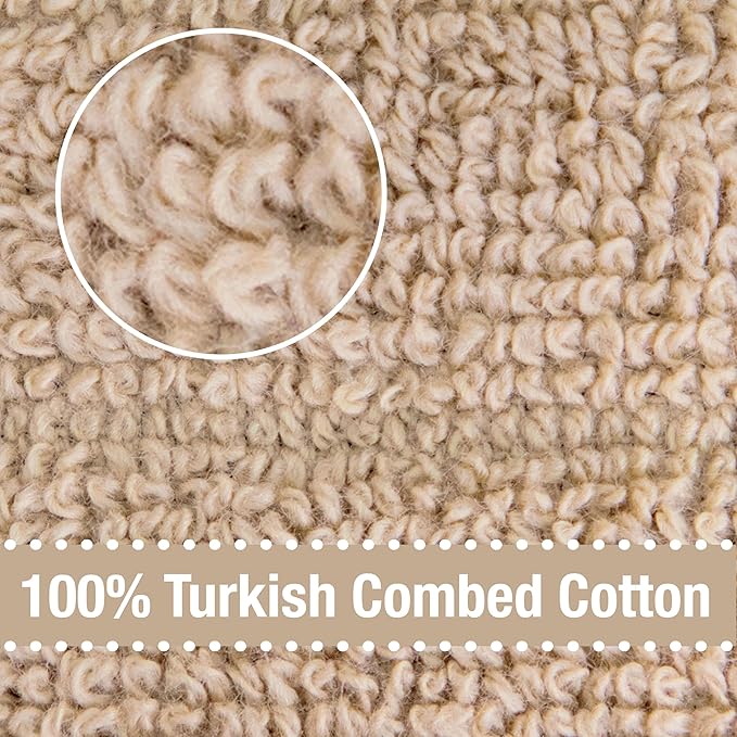 All-Clad Solid Kitchen Towels: Highly Absorbent, Super Soft Long Lasting - 100% Cotton, 17"x30" Tea Towels for Cleaning & Drying Dishes, Pans, Glassware, or Countertops, (2-Pack), Cappuccino