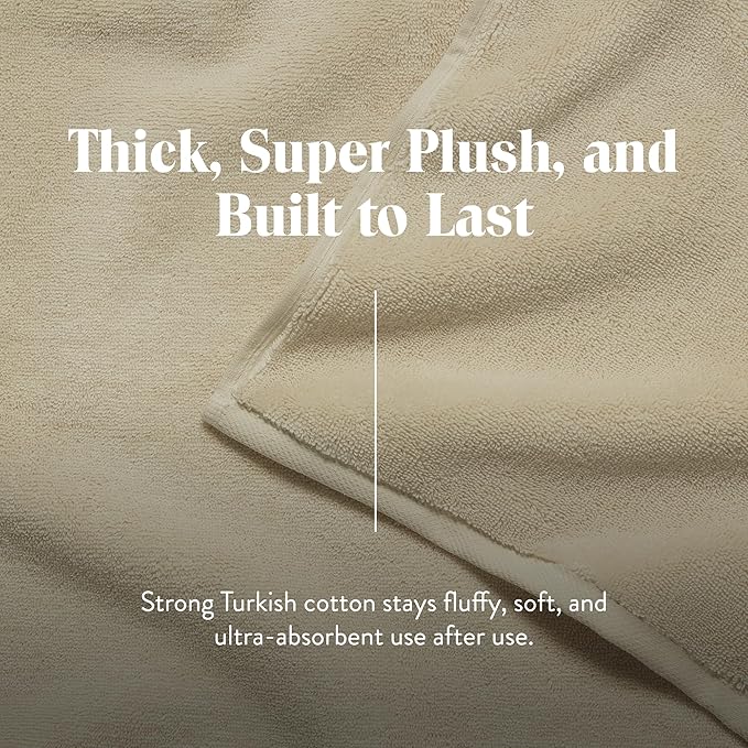 Brooklinen Super-Plush Bath Sheets (Vanilla)