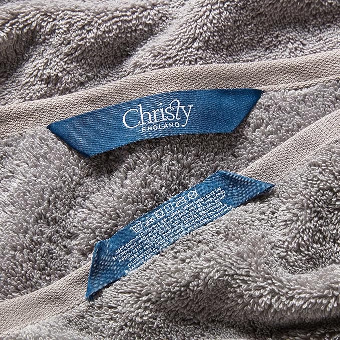 Christy Supreme Hygro 6 Piece Towel Set | Silver Grey | 100% Luxury Supima Cotton | Ultra Soft | Super Absorbent | 650GSM | 2 Bath Towels 2 Hand Towels 2 Face Cloths
