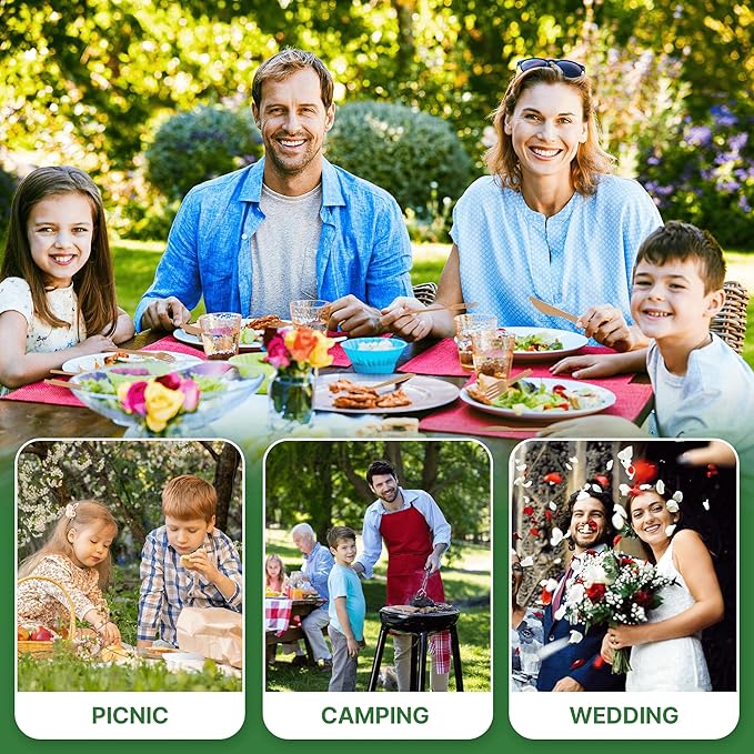 100% Bamboo Utensils - 50SET(150PCS) Traveler Package Carbonized Disposable Cutlery Biodegradable and Sanitized - Heavy Duty & Fully Functional