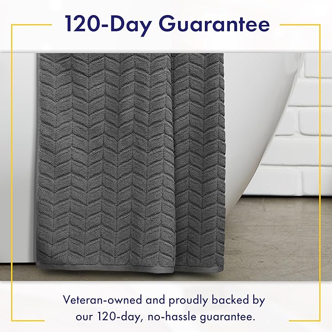 Ultra Soft & Stylish 700 GSM Luxury Bath Sheets | Pack of 2 | Extra Large 35x70 Inches | 100% Zero-Twist, Long-Staple Cotton | Remarkably Absorbent (Granite Grey)