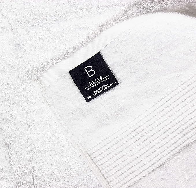 Luxury Extra Large Oversized Bath Towels | Hotel Quality Towels | 650 GSM | Soft Combed Cotton Towels for Bathroom | Thick & Fluffy Bath Sheets | White - 4 Pack