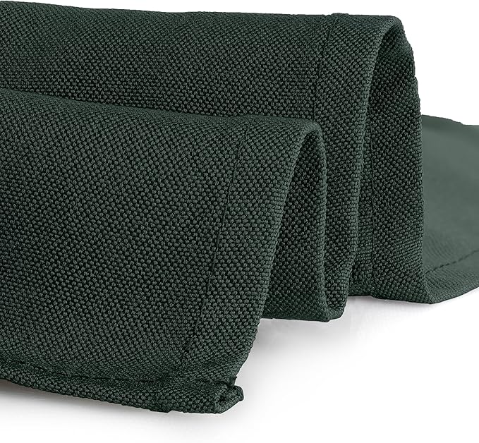 Gee Di Moda Rectangle Tablecloth - 70 x 120 Inch Hunter Green Table Cloth for 6 or 8 Foot Rectangle Table - Heavy Duty Washable Fabric - for Buffet Table, Holiday Party, Dinner, Wedding & Baby Shower