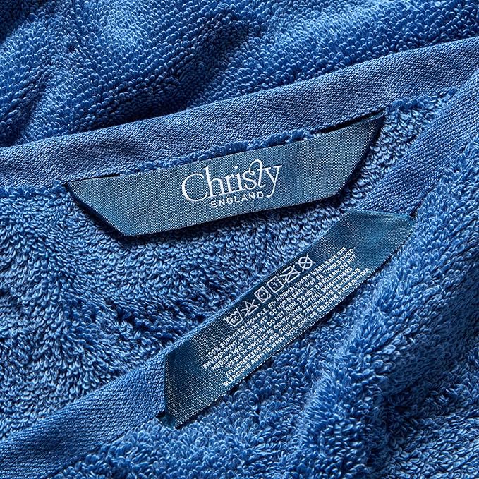Christy Supreme Hygro 6 Piece Towel Set | Deep Sea Blue | 100% Luxury Supima Cotton | Ultra Soft | Super Absorbent | 650GSM | 2 Bath Towels 2 Hand Towels 2 Face Cloths
