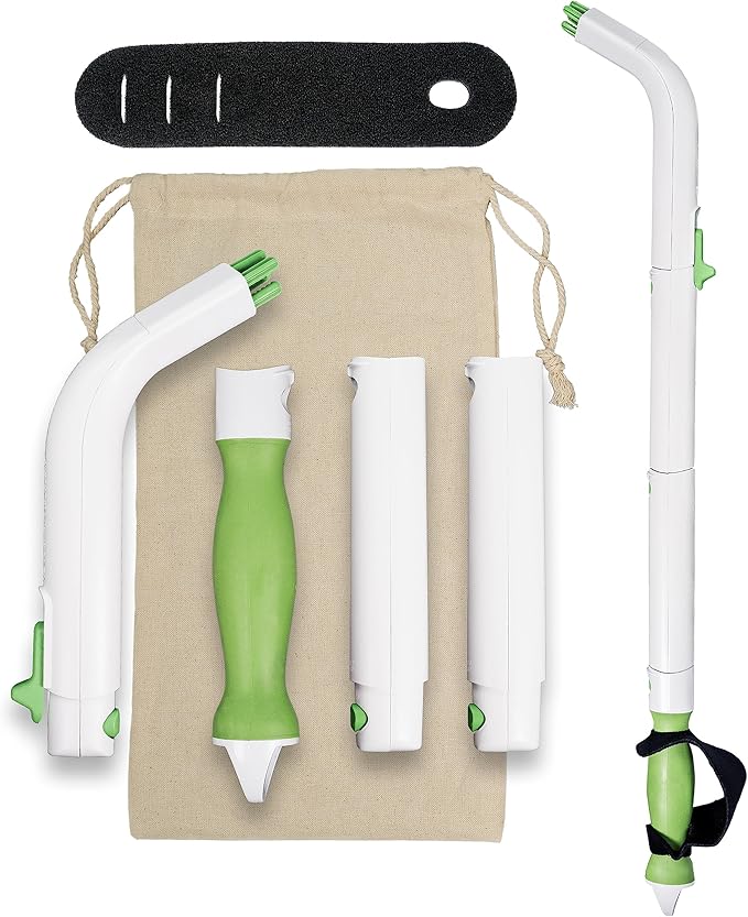 Multipurpose Toilet Aid - 25.5" Personal Hygiene Wand for Limited Mobility - Bathroom Aid for Independent Wiping - Assists with Holding Toilet Paper or Wipes - Ideal for Seniors & Post Surgery Use