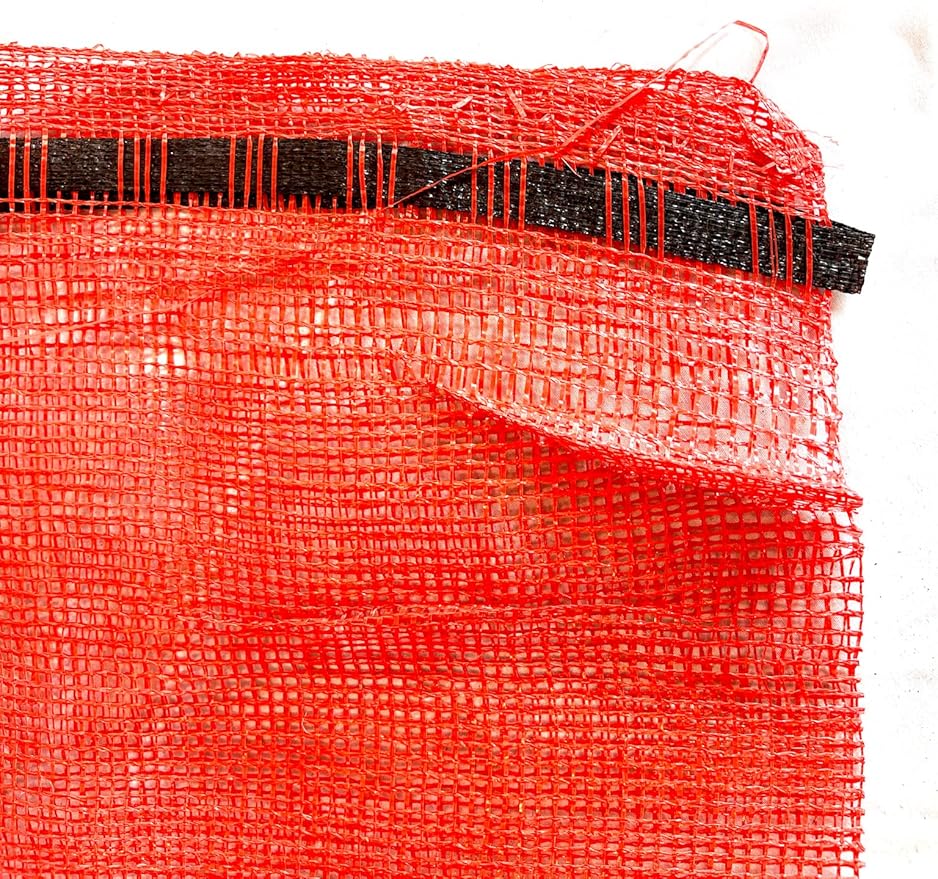 St. Boniface Bag Company | Red Mesh Bags | Size: 12 X 20" | Potato Storage | Onion Bag | Vegetable Bag | Reusable Produce Bag | Heavy Duty Grocery Mesh Bags | 10 LBS CAPACITY (50)