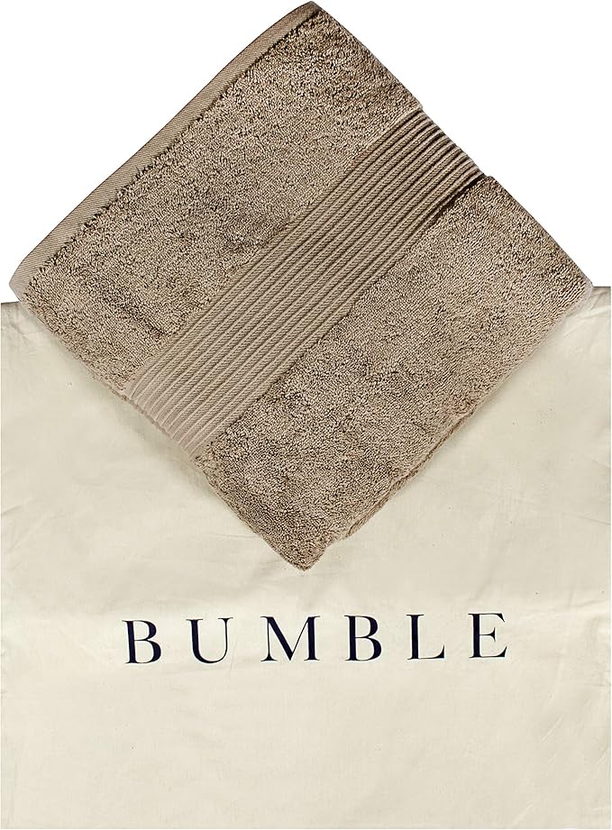 Luxury Extra Large Oversized Bath Towels | Hotel Quality Towels | 650 GSM | Soft Combed Cotton Towels for Bathroom | Thick & Fluffy Bath Sheets | Mocha - 4 Pack