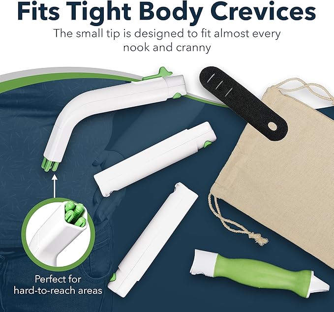 Multipurpose Toilet Aid - 25.5" Personal Hygiene Wand for Limited Mobility - Bathroom Aid for Independent Wiping - Assists with Holding Toilet Paper or Wipes - Ideal for Seniors & Post Surgery Use