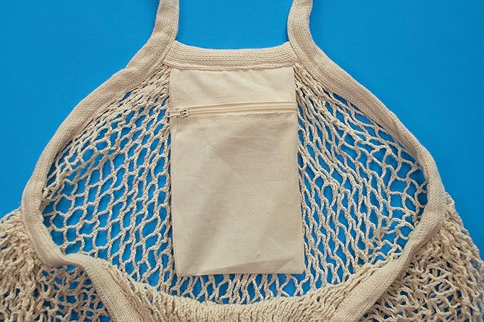 Cotton Mesh Onion Storage Bags - 100% Cotton, Reusable, and Washable Mesh Bags for Storing Potatoes, Onions, Garlic, and Other Root Vegetables - Foldable, Lightweight, and Airy Breathable (2 Totes)