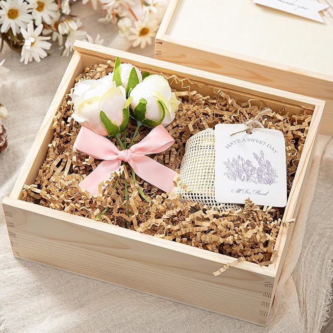 Mefleet 2 LB Crinkle Cut Paper Shred Filler Brown Crinkle Shredded Paper for Gift Box - Gift Basket Bag Filler - Kraft Grass Cushion Stuffing for Christmas Holiday Packaging Wrapping