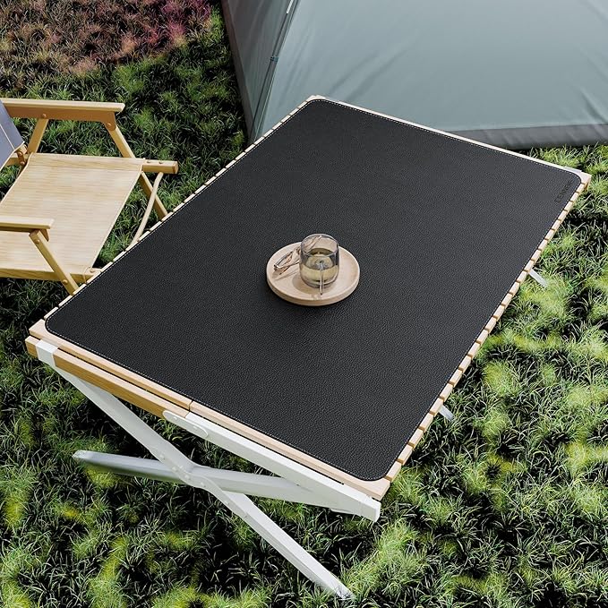 CENNBIE 39.4" x 27.5" Black Leather Desk Mat, Non-Slip Waterproof Extra Wide Desk Pad Protector,Computer Mouse Pad for Office Home