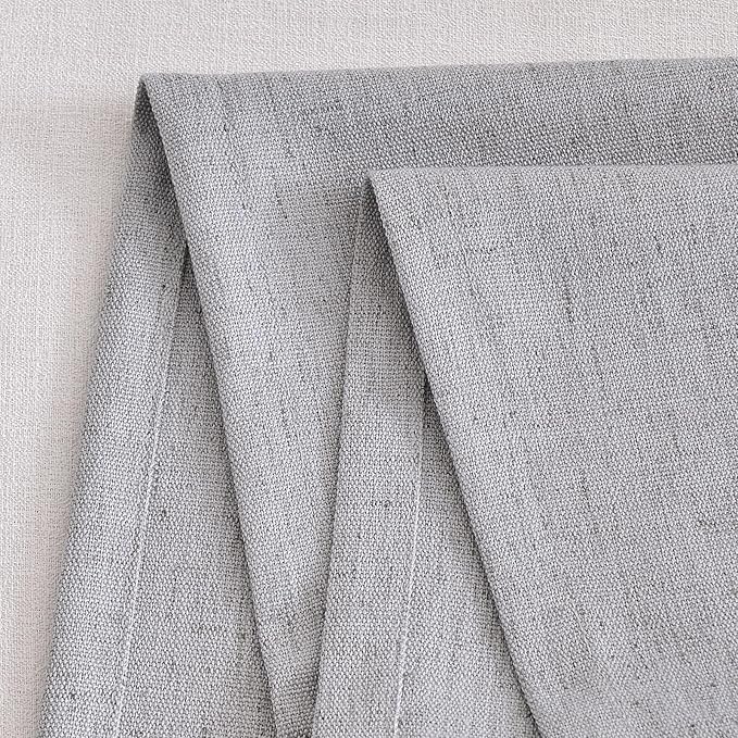 Wracra Linen Style Table Runner, Table Runners 36 Inches Long,Silver Grey,13x36