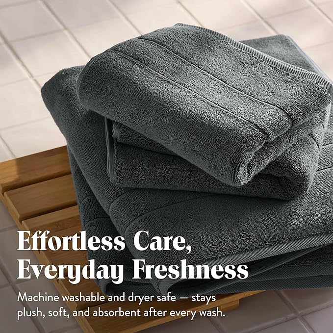 Brooklinen Super-Plush Bath Sheets (Slate)