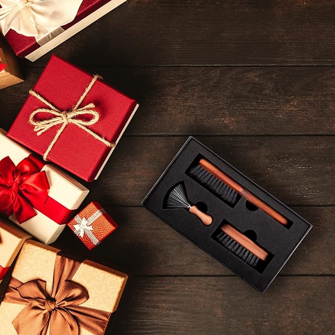 ZilberHaar Beard Brush Grooming Kit - Stiff Bristles Boar Bristles - Ideal for Medium to Long, Thick Beards - Distributes Balm & Oil for Growth/Styling - With Brush Cleaning Tool