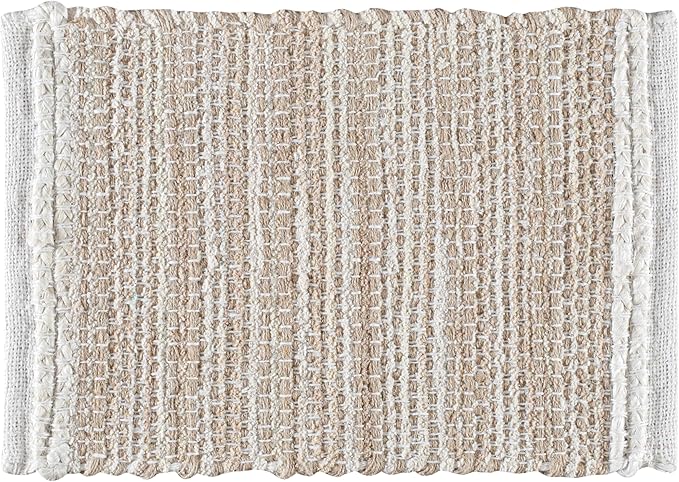 Hausattire Woven Table Placemats Set of 4 - Natural, Jute Boho Outdoor Table Mats for Kitchen Dining Coffee Table | Easy Clean Thanksgiving Farmhouse Placemat for Wedding, Restaurants - 13x19 Inches