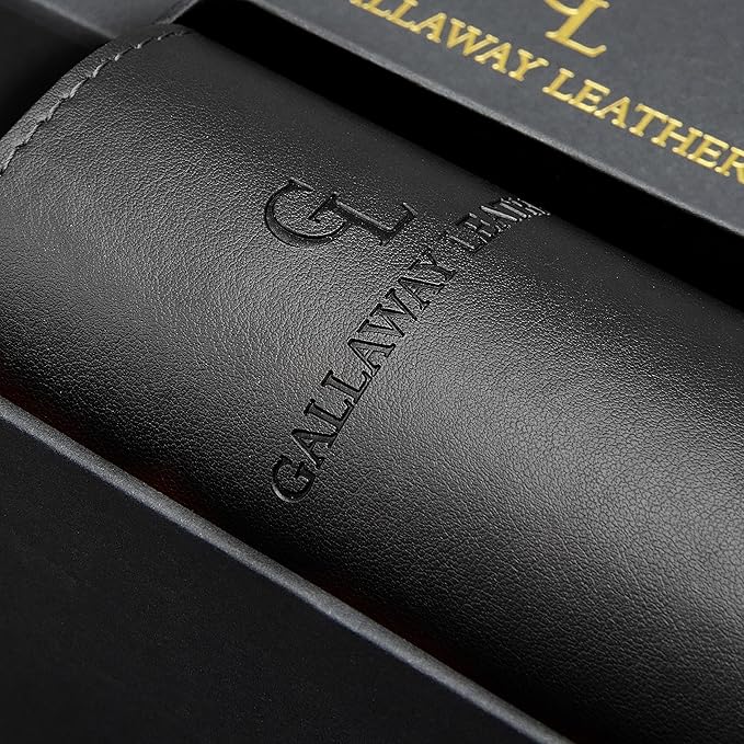 Gallaway Leather Desk Mat,Desk Writing Pad - Office Desk Pad, Medium 24" x 14" Black, Desk Mats on Top of Desks, Gift Ready Elegant Computer Desk Mat Desk Cover Desk Pad Protector PU Leather