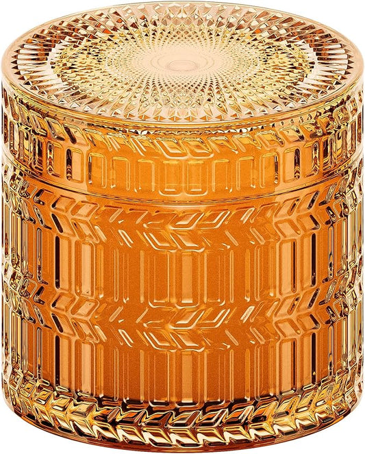 Hidden Label Zesty Bergamot Scented Candles for Home Scented, Candle Gifts for Women,Crackling Wood Wick Soy Candles, 7.4oz Glass Decorative Jar