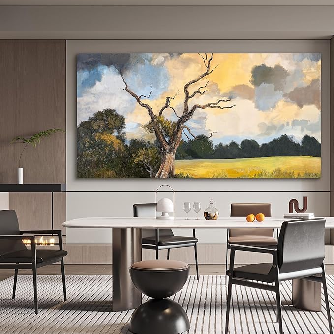 YISXINOAG Modern Abstract Wall Art Canvas Wall Decor Large Abstract Wall Art for Living Room Large Landscape Picture Modern Home Decorations Canvas Art Wall Decor Prints on Bedroom Size 29"X58"