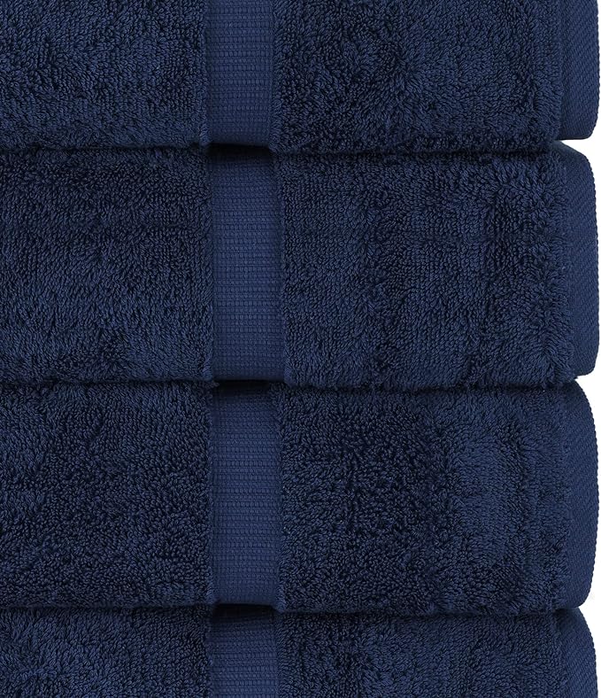 Chakir Turkish Linens Luxury Spa and Hotel Quality Premium Turkish Cotton 6-Piece Towel Set (2 x Bath Towels, 2 x Hand Towels, 2 x Washcloths)