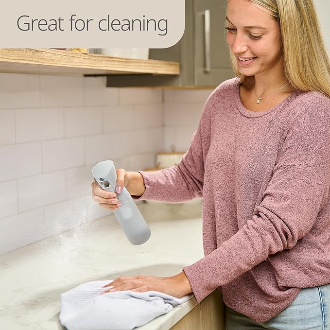 10 OZ Continuous Spray Bottles - Ultra Fine Mist Sprayer | Water Spray Bottle For Hair Stuff, Mister Spray Bottle For Plants Mister | Hair Spray Bottles For Hairstyling, Cleaning, Salons