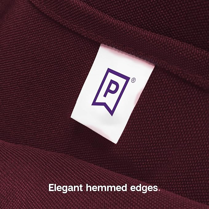 Gee Di Moda Rectangle Tablecloth - 60 x 102 Inch Burgundy Table Cloth for 6 Foot Rectangle Table - Heavy Duty Washable Fabric - for 6 Ft Buffet Table, Holiday Party, Dinner, Wedding & Baby Shower