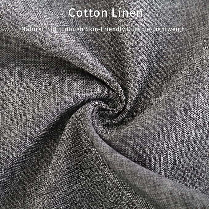 Tosewever Decorative Linen Table Runner Farmhouse Style Tabletop Collection 14 x 72 Inches Table Runners for Everyday Dining Wedding Party Holiday Home Decor (14" x 72", Grey/Straight)