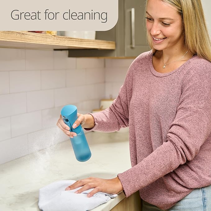 10 OZ Continuous Spray Bottles - Ultra Fine Mist Sprayer | Water Spray Bottle For Hair Stuff, Mister Spray Bottle For Plants Mister | Hair Spray Bottles For Hairstyling, Cleaning, Salons