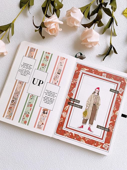 WT Twilight Zone Wide PET Tape, Single Roll, Original Designs, Modern Fashion Girls Decorative Tape for Journals, Scrapbooks, Bujo, DIY Crafts