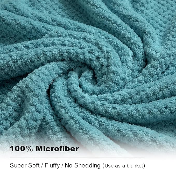 Extra Large Bath Towel Sheet Set 35x70 Inches - Oversized Bath Towels Set, Large Microfiber - Quick Dry,Lightweight,Super Soft,Highly Absorbent Towel Set for Bathroom,Hotel,SPA,Pack of 4(Turquoise)