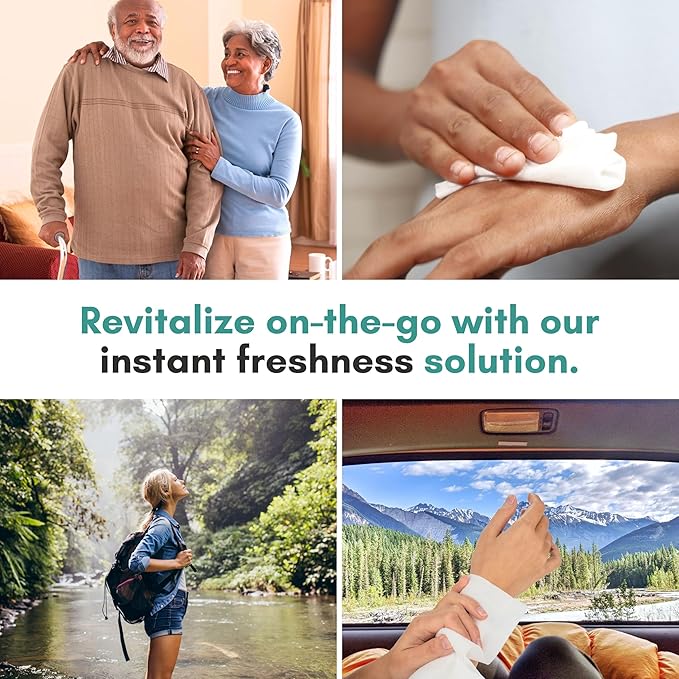 Nurture XL Ultra Thick Body Wipes for Adults w/Aloe | 120 Extra Large Disposable Cloth Wet Cleansing No Rinse Bathing Washcloths, Waterless Shower | Bath Wipe for Women, Men & Elderly