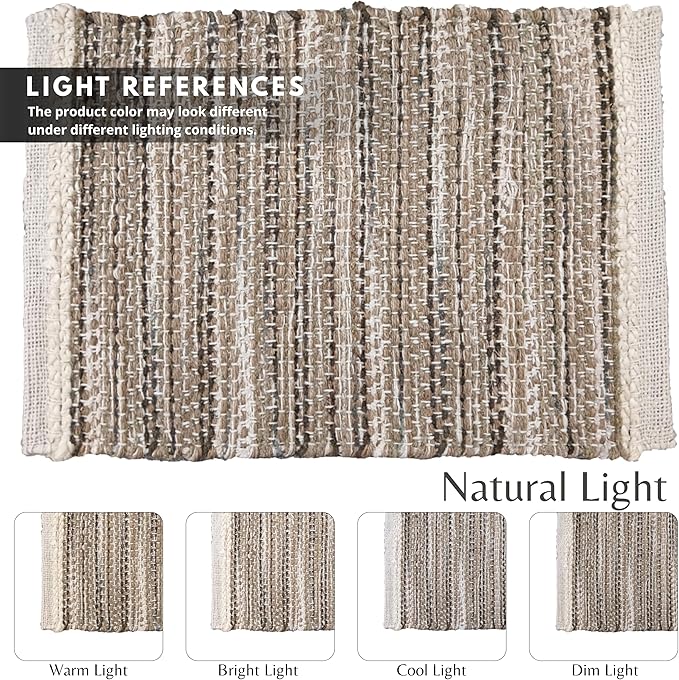 Hausattire Woven Table Placemats Set of 4 - Olive Green Christmas Jute Outdoor Table Mats for Kitchen Dining Decoration |Heat Resistant Farmhouse Dinner Placemat for Thanksgiving Decor |13x19 Inch